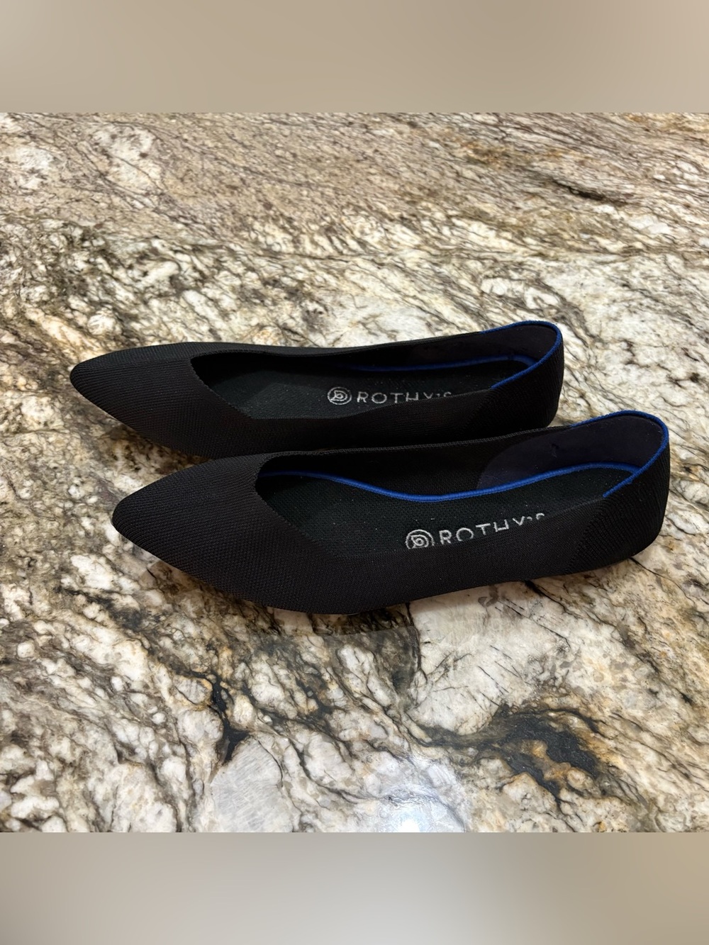 Rothy’s on point women’s Maritime Black flats